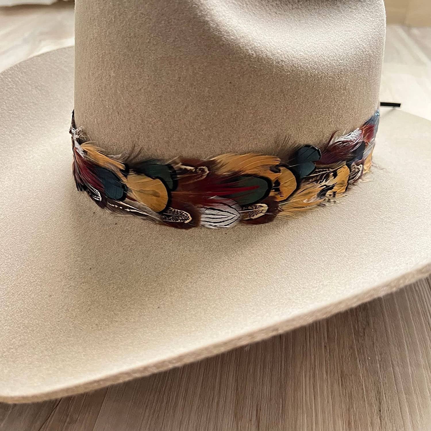 Willow Lane Hat Co. - Vente Accessoire pour chapeau – femme - Bandeau de Chapeau en Plumes - Vistoso II7