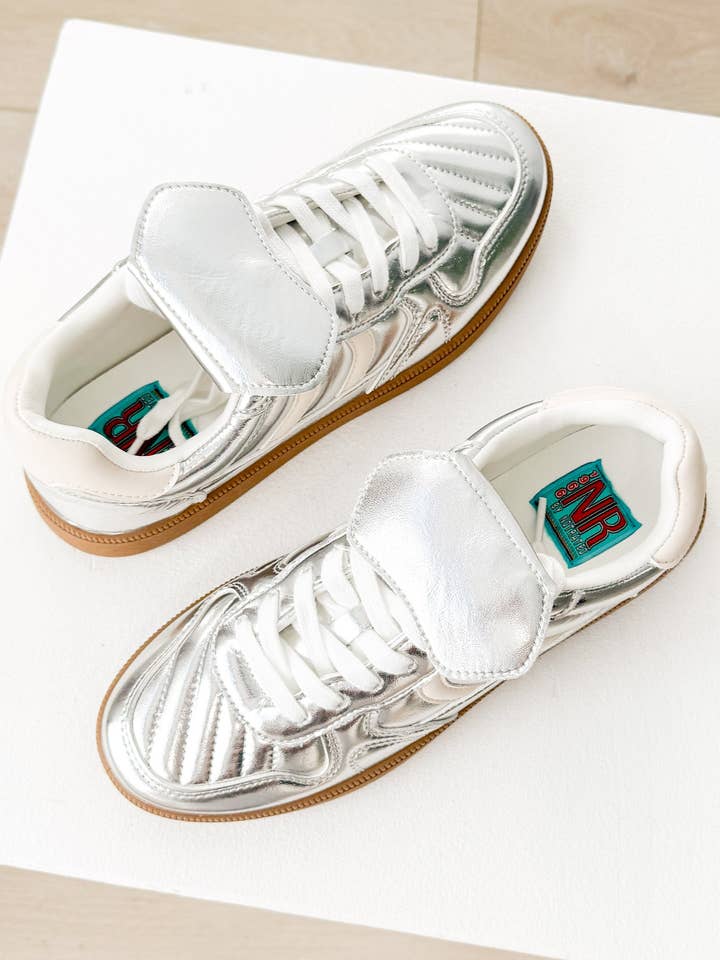 Naughty Monkey Open Pack - Wholesale Lifestyle Sneakers - Women's - Milan Metallic Sneaker in Silver0