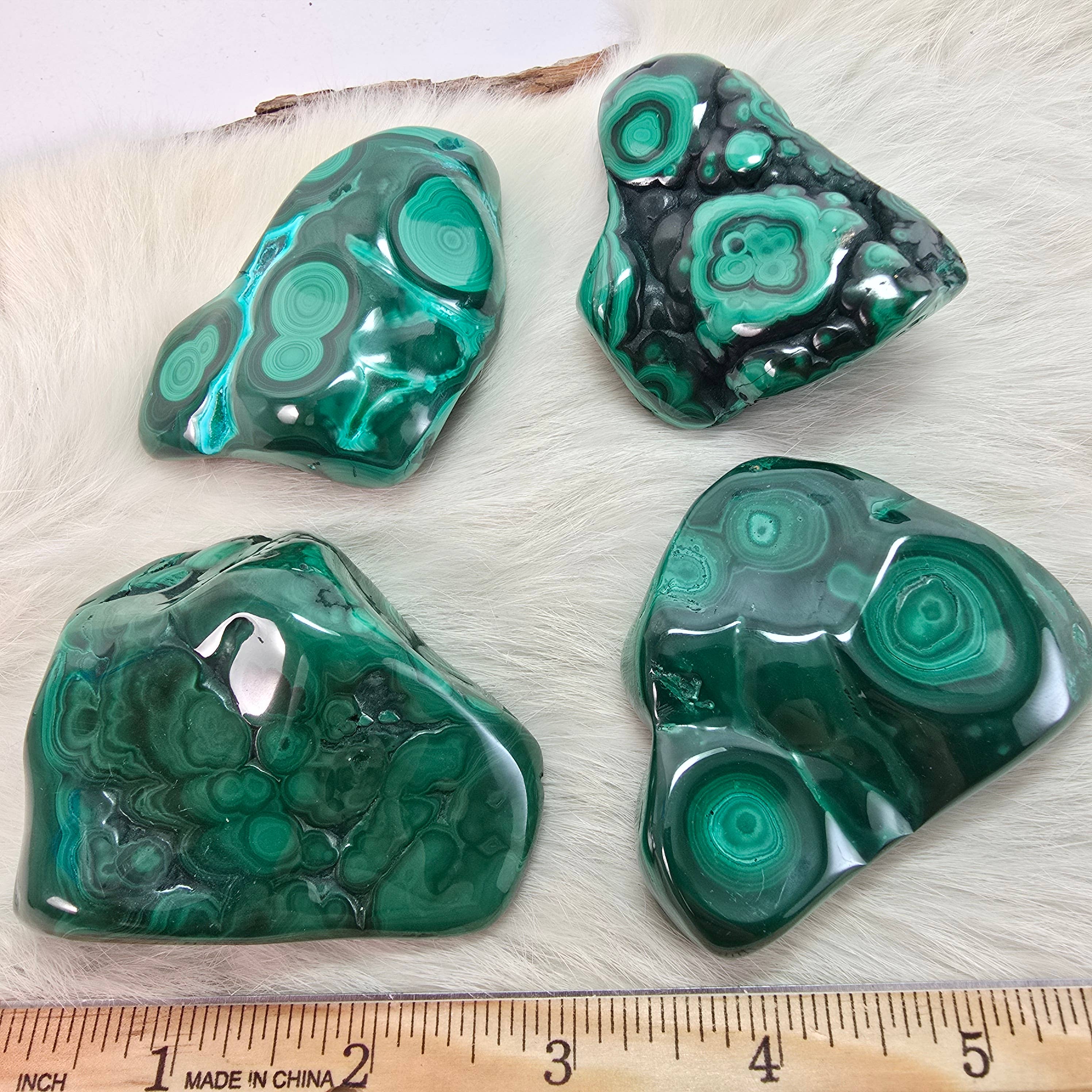 Aquamarine Daydream Wholesale - Wholesale Spiritual Stone/Crystal - 4pc Malachite Polished Freeforms ~ Pick Your Lot ~ Crystals3