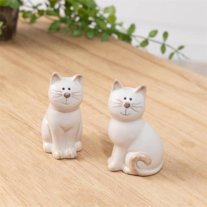 Audrey's Home & Gift – Großhandel Dekofigur – Keramische Katzen (Pk/04 Ast)0