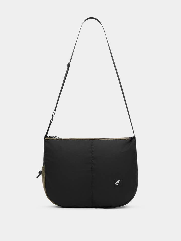 Gerecyclede boodschappentas (zwart) — Gerecycled nylon voor wholesale door wetheknot