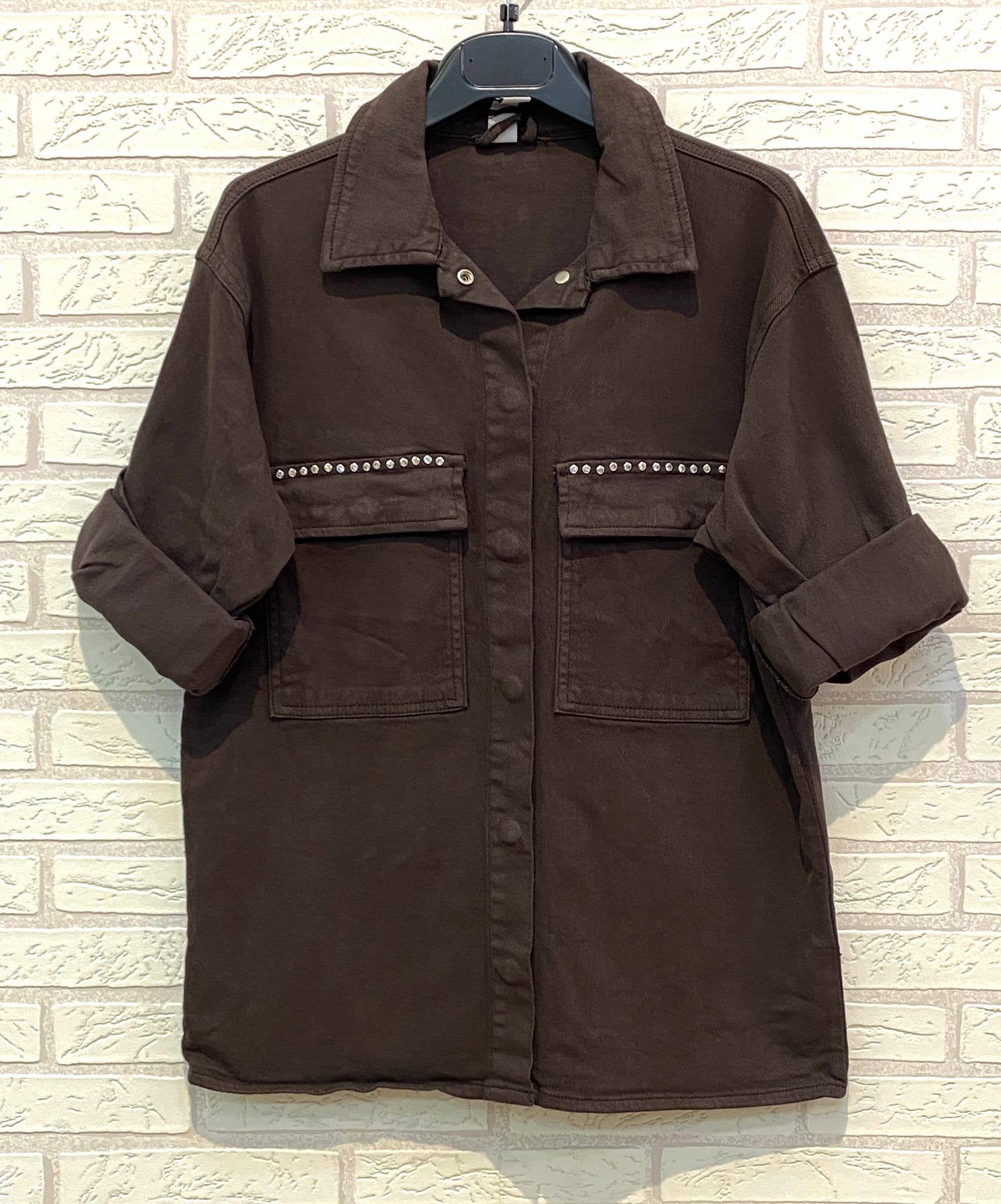 Ling - Wholesale Jacket - Women's - REF.224107 JACKET WITH SHINY STUDS2