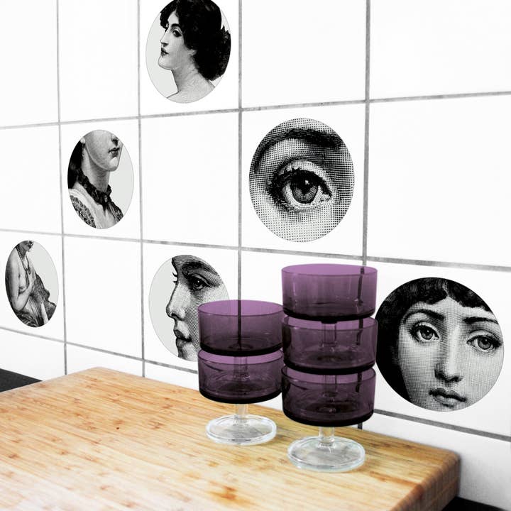 Lina - 15x15cm kakeldekor - Set om 6 för wholesale av Boubouki