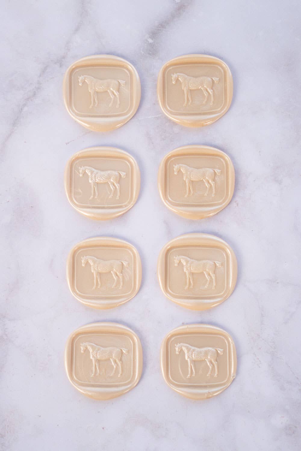 Danielle Demers Studio - Wholesale Sealing Wax - Standing Horse Wax Seals, Boxed Set of 8, Avail. in 9 colors7