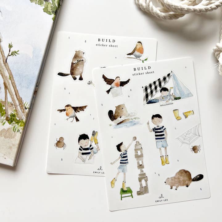 build sticker sheets for wholesale by emily lex studio