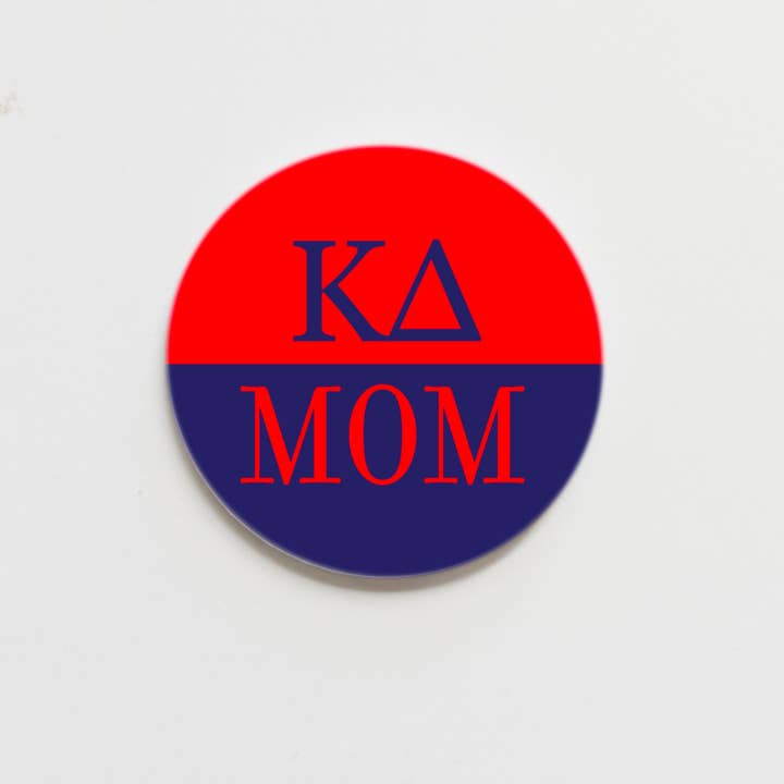 Good Vibez Collegiate - Wholesale Lapel Pin/Button - Kappa Delta Mom Gameday Button - 2.25 inch