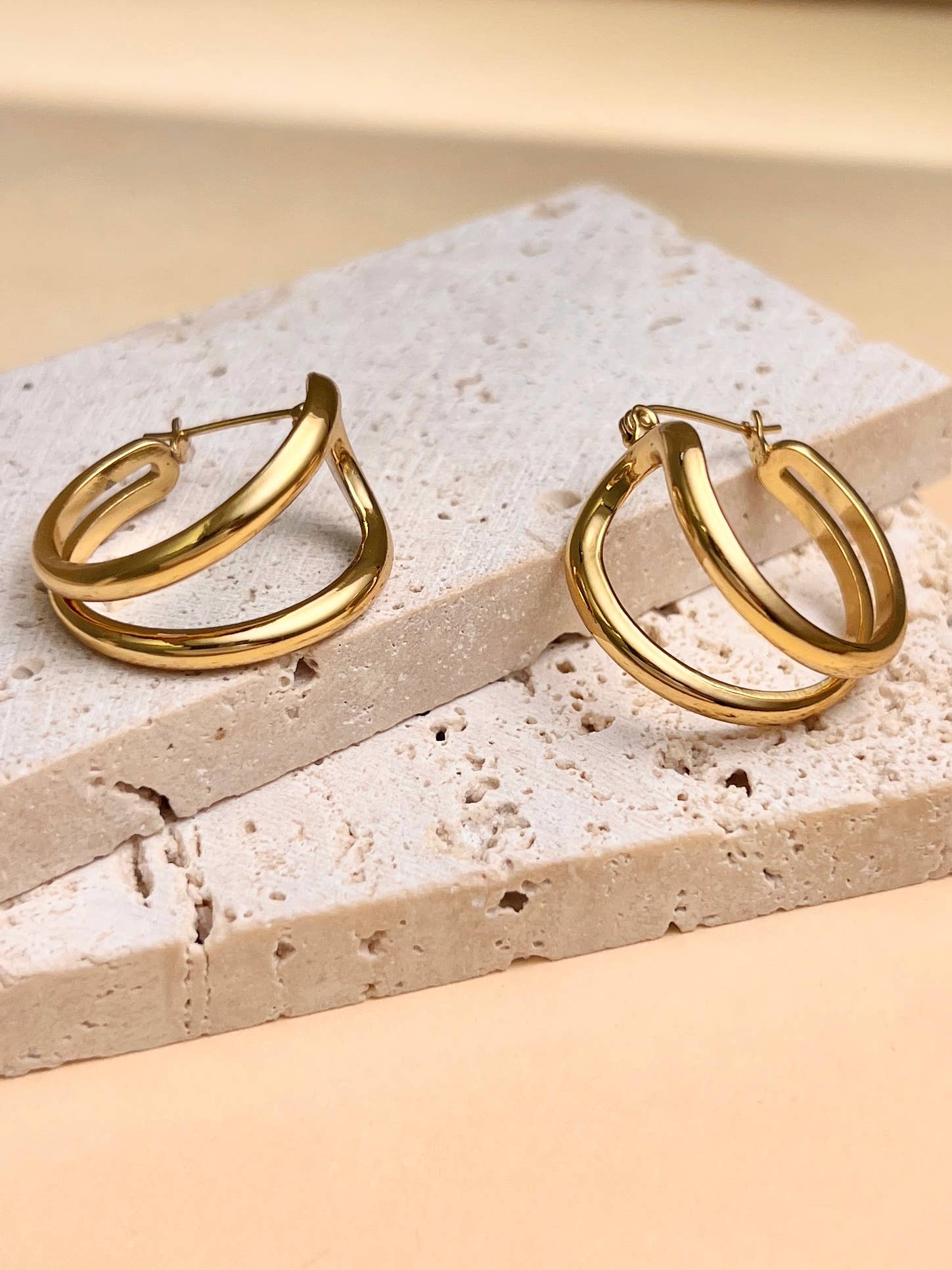 COSMOS – wholesale Hoop-örhängen – Hoop-örhängen i rostfritt stål0