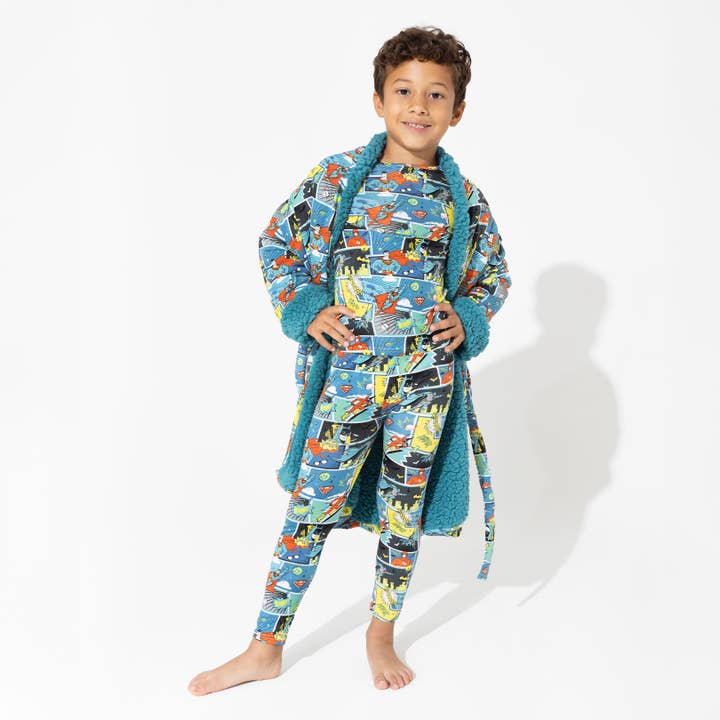 Bellabu Bear - Wholesale Sleepwear Set - Kids - Justice League Heroes Bamboo Kids Pajamas