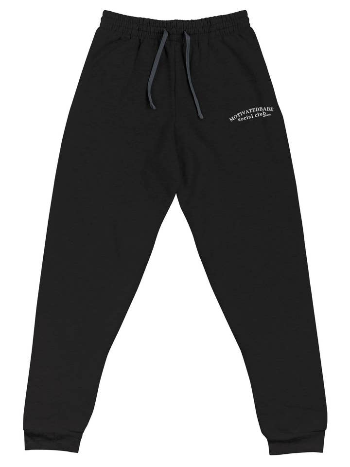 Pantalon de jogging brodé MotivatedBabe Social Club pour la vente par MotivatedBabe