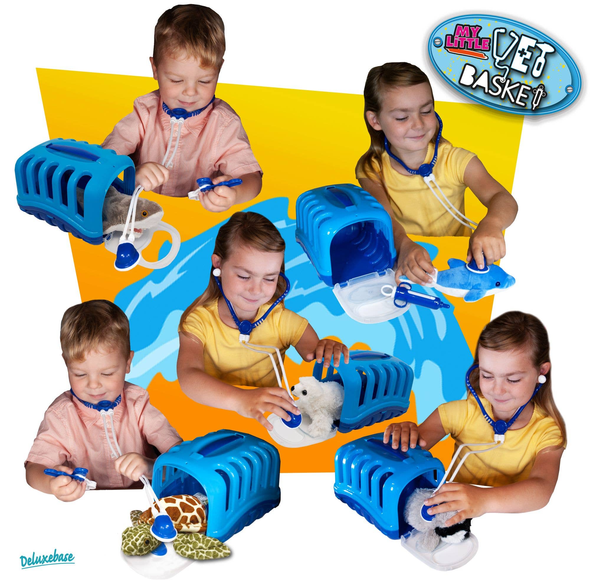 Deluxebase - Wholesale Toy Set - Kids - My Little Vet Basket - Shark Plush Set2