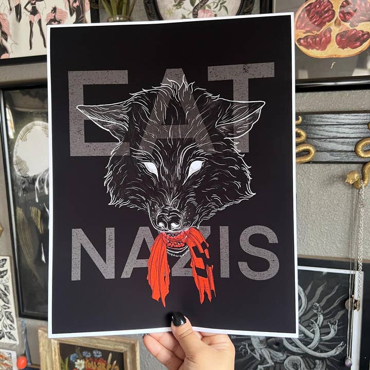 Mangez la tête de loup des nazis | Impression artistique pour la vente par Raicodoll