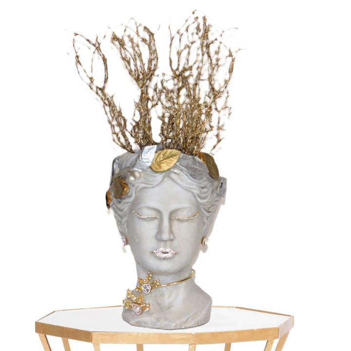 Greek Goddess Planter Arrangement - 20" for wholesale by Amazyng Decor