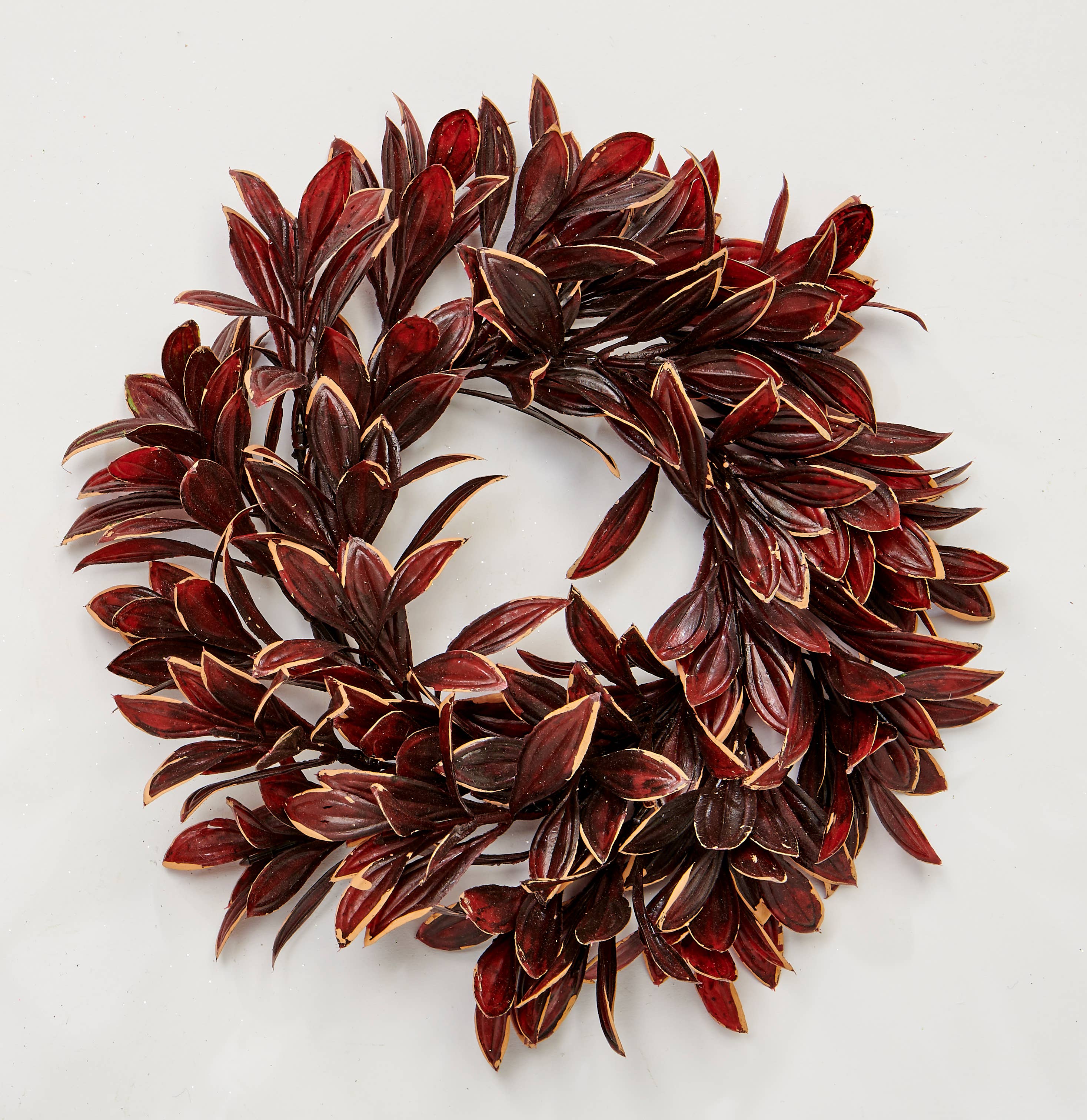 WORTH IMPORTS - Wholesale Wreath - 4.5" Inner Diameter Leaves Candle Ring0