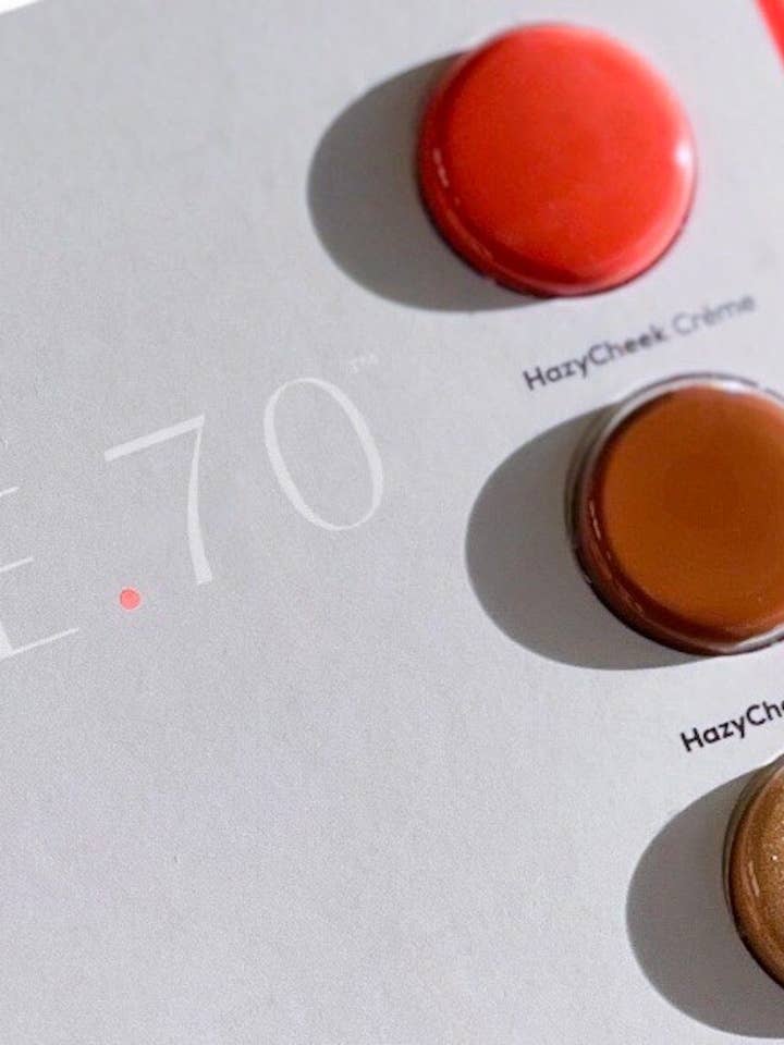 Cheek Trio Sample Card- cream blush + highlighter for wholesale by Flyte.70