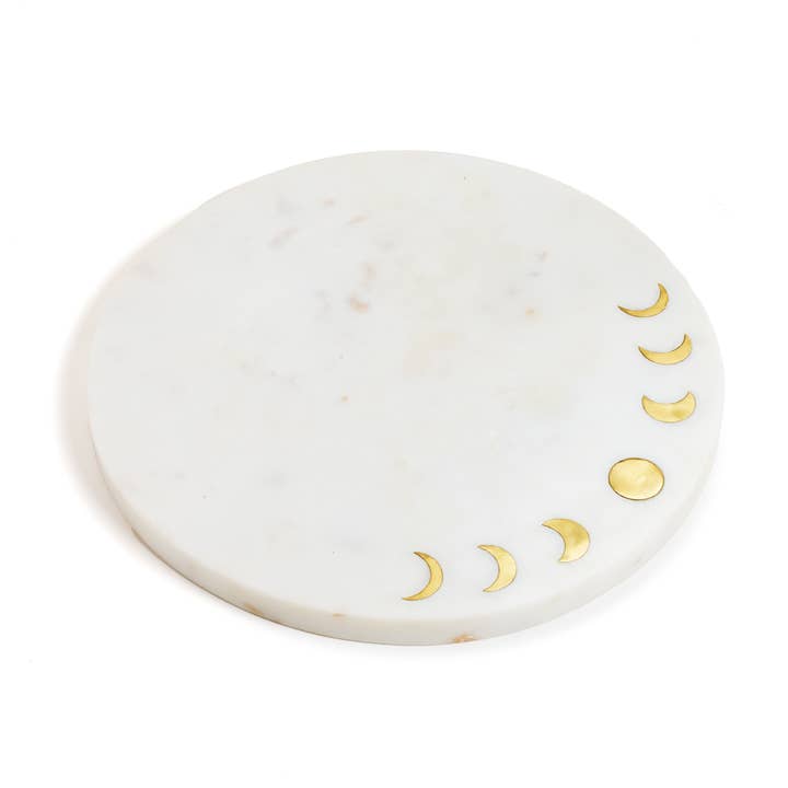 Matr Boomie Fair Trade - Wholesale Cheese Board - Indukala Cheese Charcuterie Board - Marble, Moon Phase0