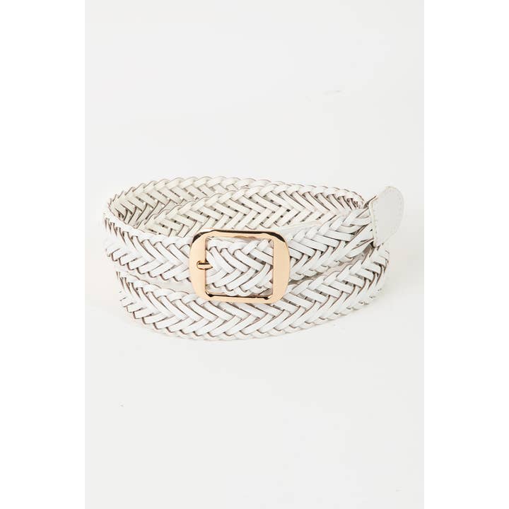 Collections by Fame Accessories - Wholesale Belt - Women's - Braided Vegan Leather Belt8
