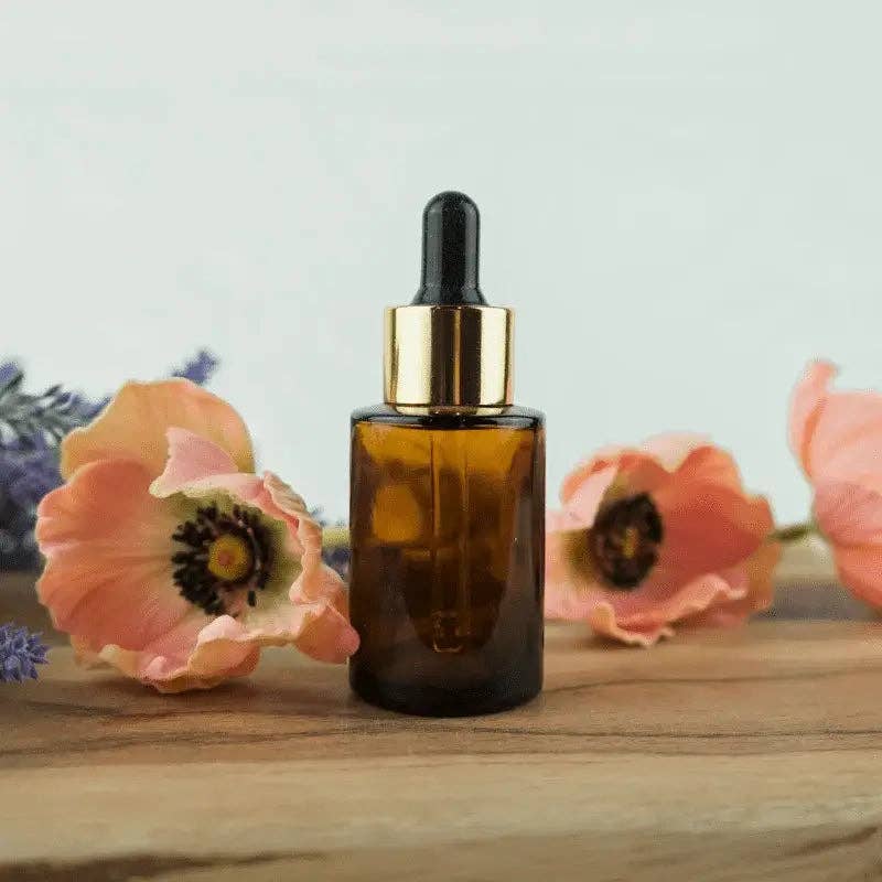 Nature Packaged - Wholesale Essential Oil Holder - Glass Serum Bottle with Dropper - 1 oz - Luxurious3