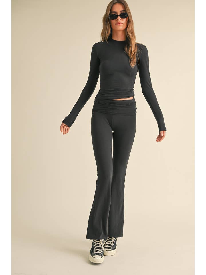KIMBERLY C - Wholesale Lounge Top - Women's - Soft Knit Jersey Long Sleeve Tee42