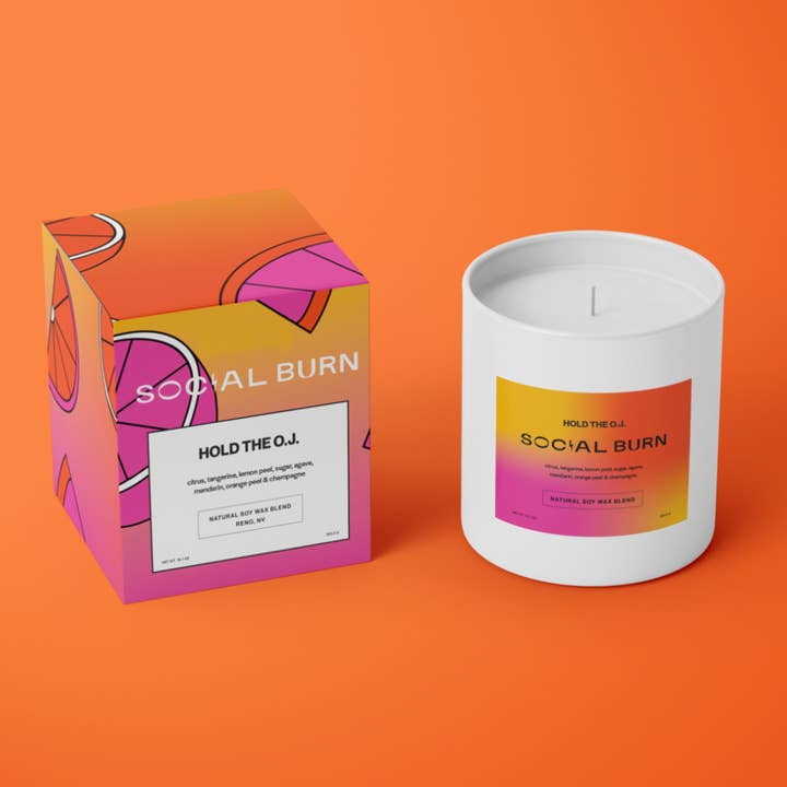 maintenez le OJ pour la vente par Social Burn