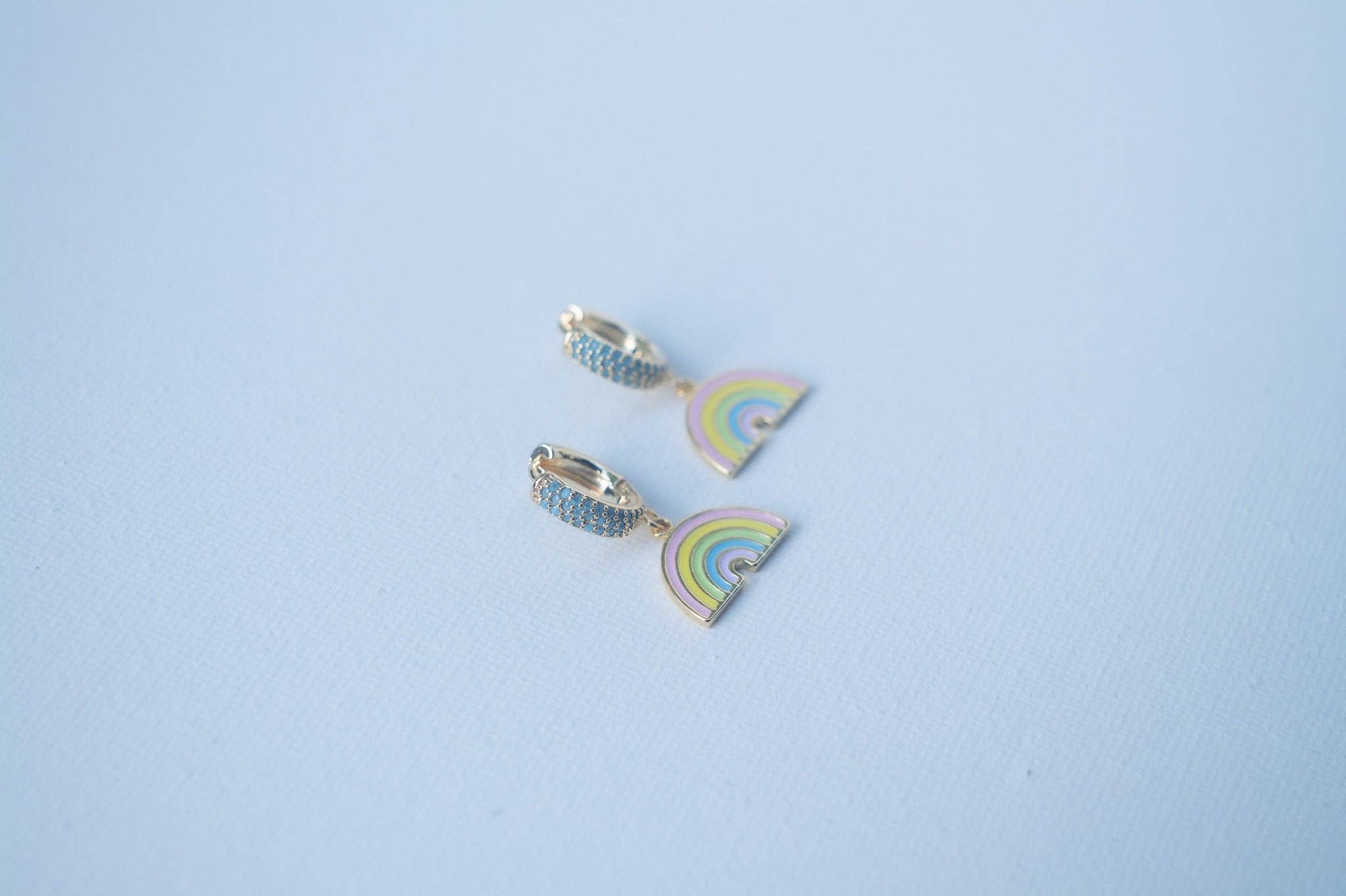 Con Cariño Design - Wholesale Huggie Earrings - Rainbow Road Huggies Kauai made Hawaii inspired4