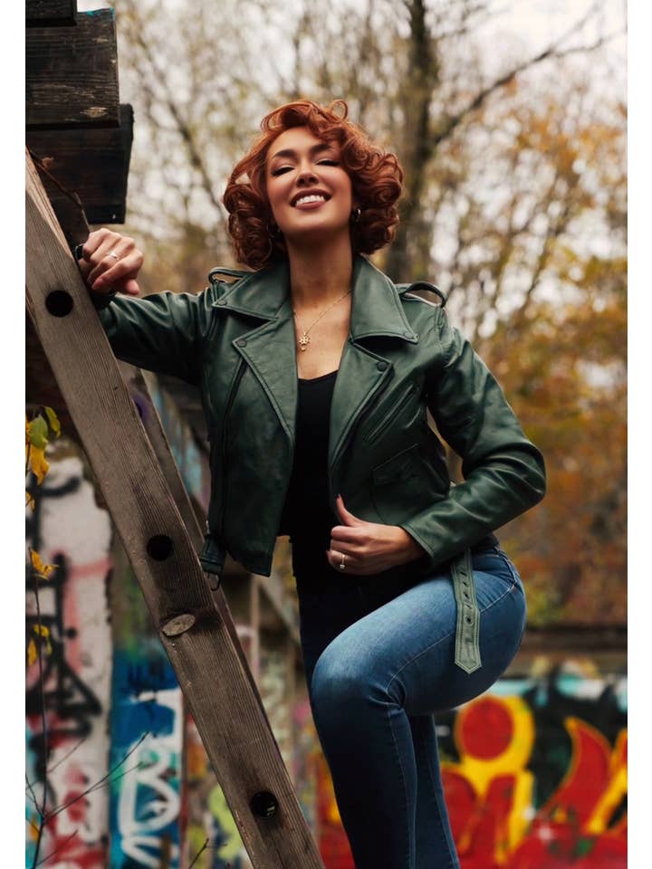 KING KEROSIN - Wholesale Leather Jacket - Women's - “Marlon” leather jacket5