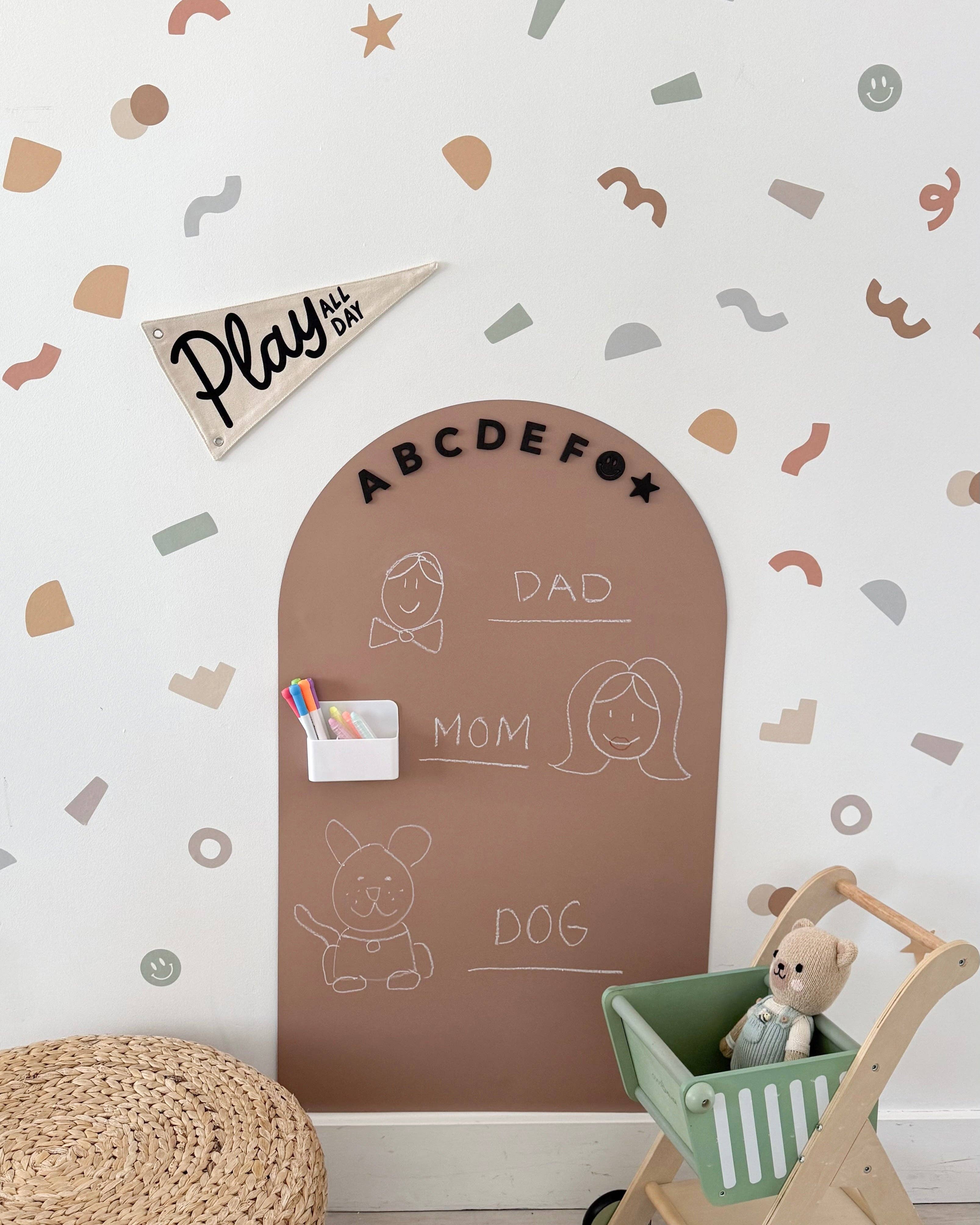 Cherrypick - Wholesale Wall Decor - Kids & Baby - Peel & Stick Fabric Wall Stickers - Abstract Shapes (Earthy)1