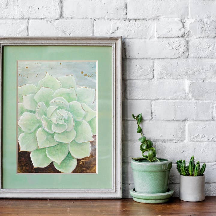 Hardest Hue to Hold Painting Print - Non-Archival Fine Art Prints - Wall Art for wholesale by Sarah Terrell Illustration & Design