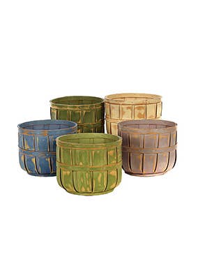 Bushel Basket, 6.5" 5 Asst. Item # 61820 for wholesale by Napco