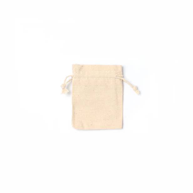 Inca UK – Saco de presente por atacado – Saco de Algodão Cru, Não Branqueado, com Cordão. Tamanho 9,5x8cm1