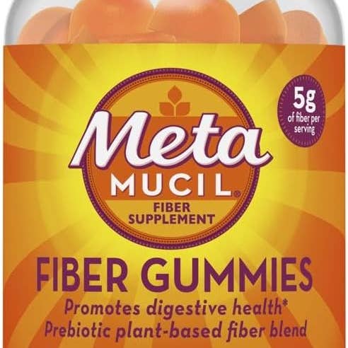 Gummies met metamucil-vezelsupplement, suikervrije sinaasappelsmaak, 5 g prebiotische plantaardige vezelmix, 120 stuks voor wholesale door Natures Honest