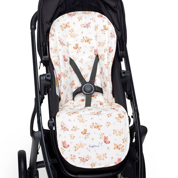 Doublure de landau universelle organique Butterfly pour la vente par Snuggle Hunny
