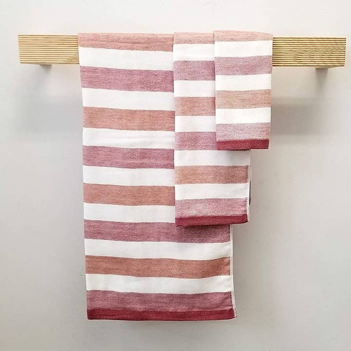 Senshu Towels - Stripes (3sizes/3colors) soft and absorbent for wholesale by IPPINKA Made in Japan