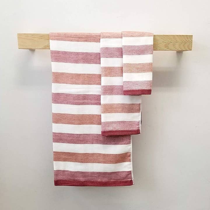 Senshu Towels - Stripes (3sizes/3colors) soft and absorbent for wholesale by IPPINKA Made in Japan