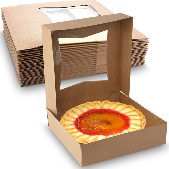 MT Products Brown Bakery Pie Boxes 9" x 9" x 2.5" for wholesale by MT Products