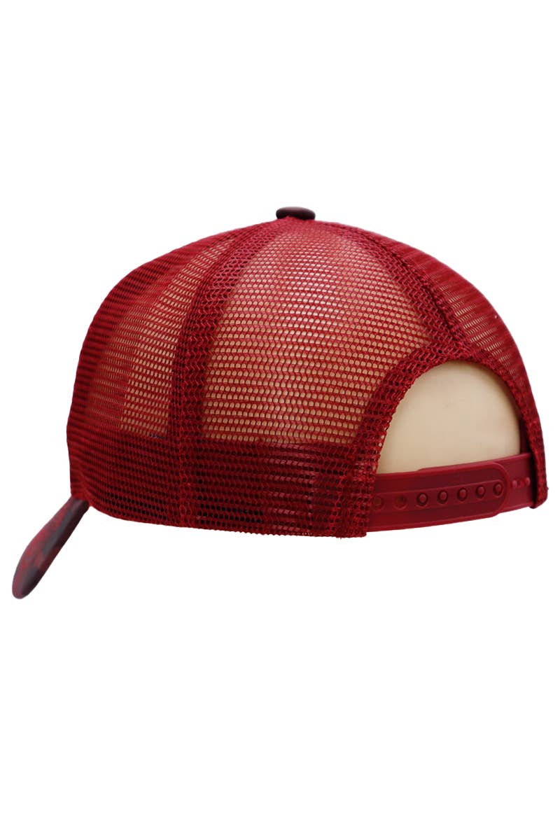 Cap Zone – Engroshandel Trucker hat - Unisex – Camo Mesh Truckerhat med amerikansk flag2