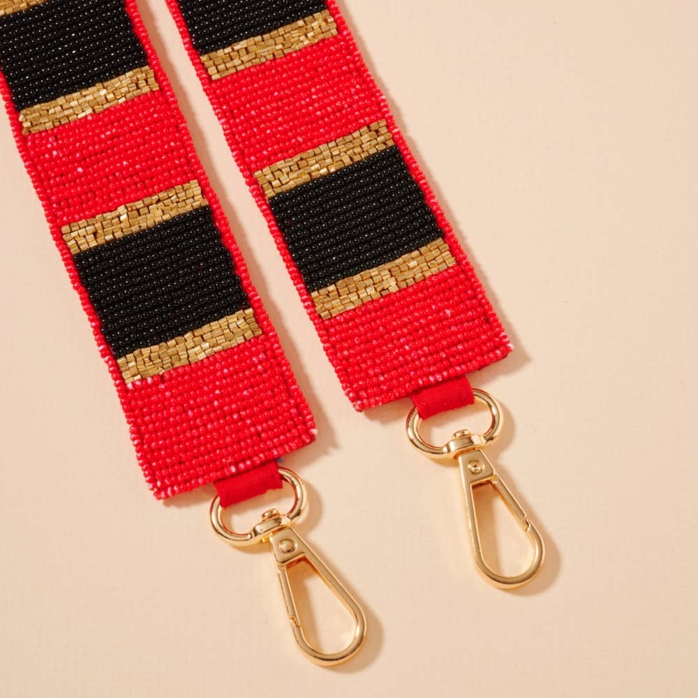 Frem - Wholesale Bag Strap - Women's - Striped Seed Beaded Bag Strap10