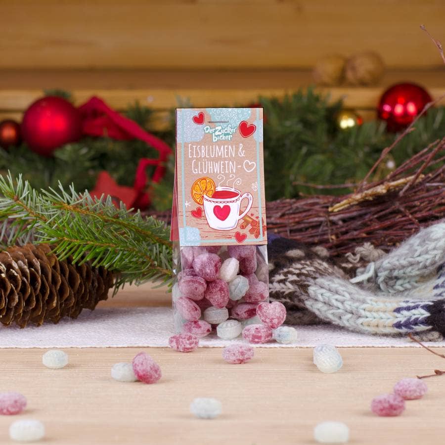 Der Zuckerbäcker - Wholesale Gummy - Snack bag ice flowers & mulled wine candy mix winter2