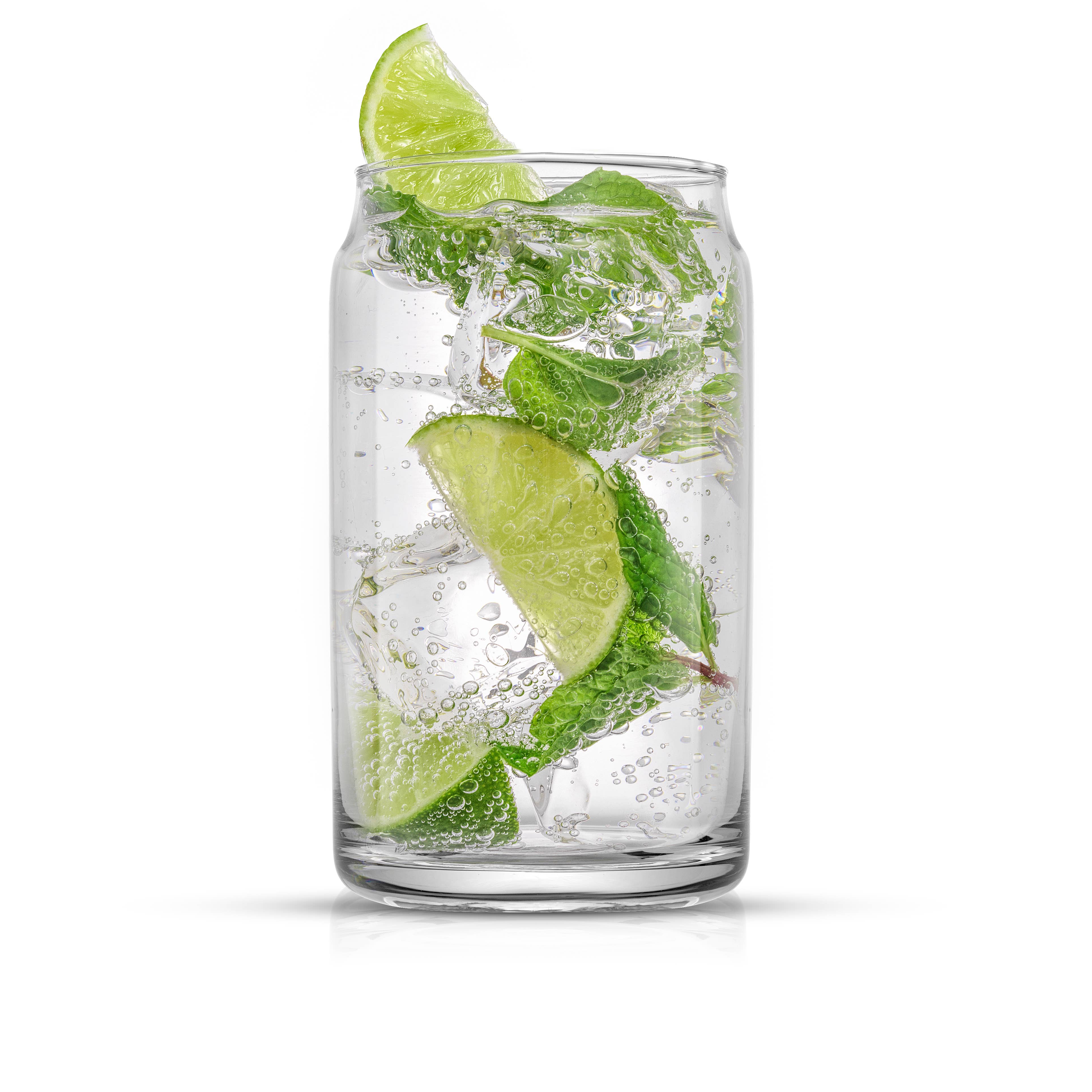 JoyJolt - Wholesale Drinking Glass/Cup - Classic Can Shaped Tumbler Drinking Glasses, Set of 65