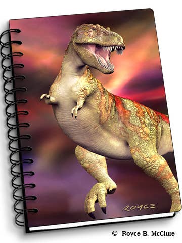 3D Royce Notebook 4" x 6" - T-Rex for wholesale by Artgame Ltd.