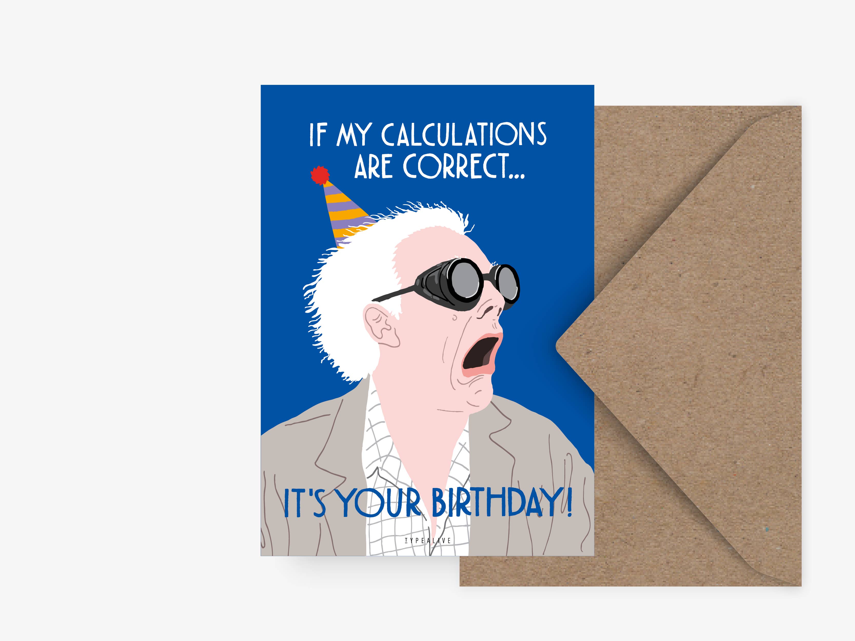 typealive - Wholesale Birthday Card - Postcard / Birthday Calculations0