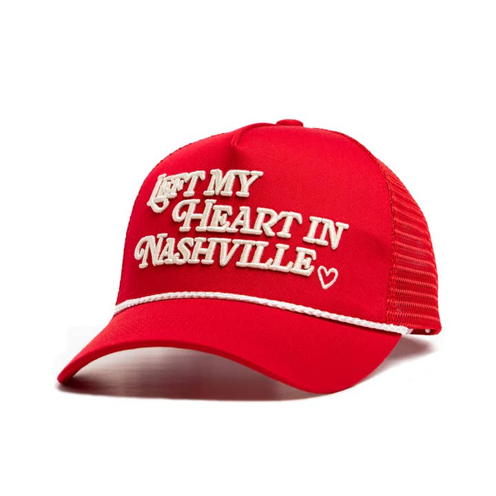 Rustler Hat Co. - Wholesale Trucker Hat - Women's - Left My Heart In Nashville Hat1