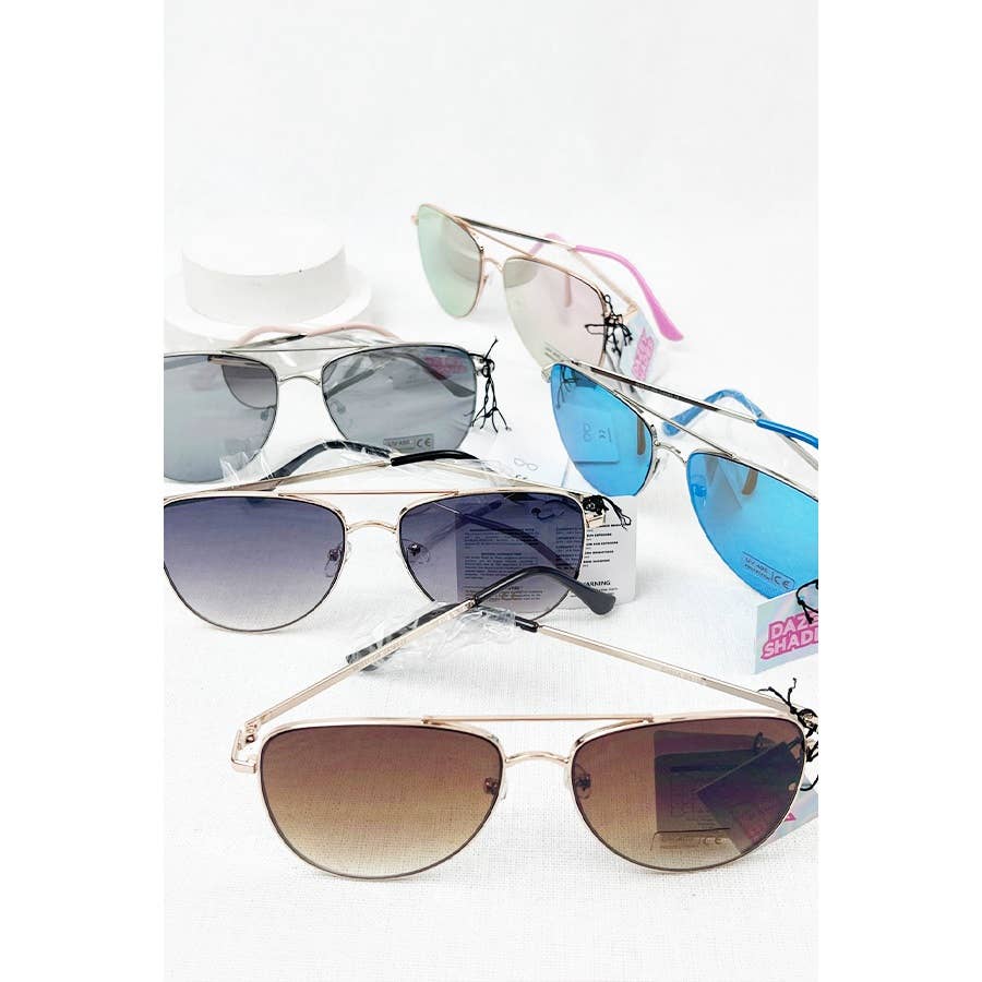 MIX COLOR Fashion Aviator Sunglasses for wholesale on Faire3