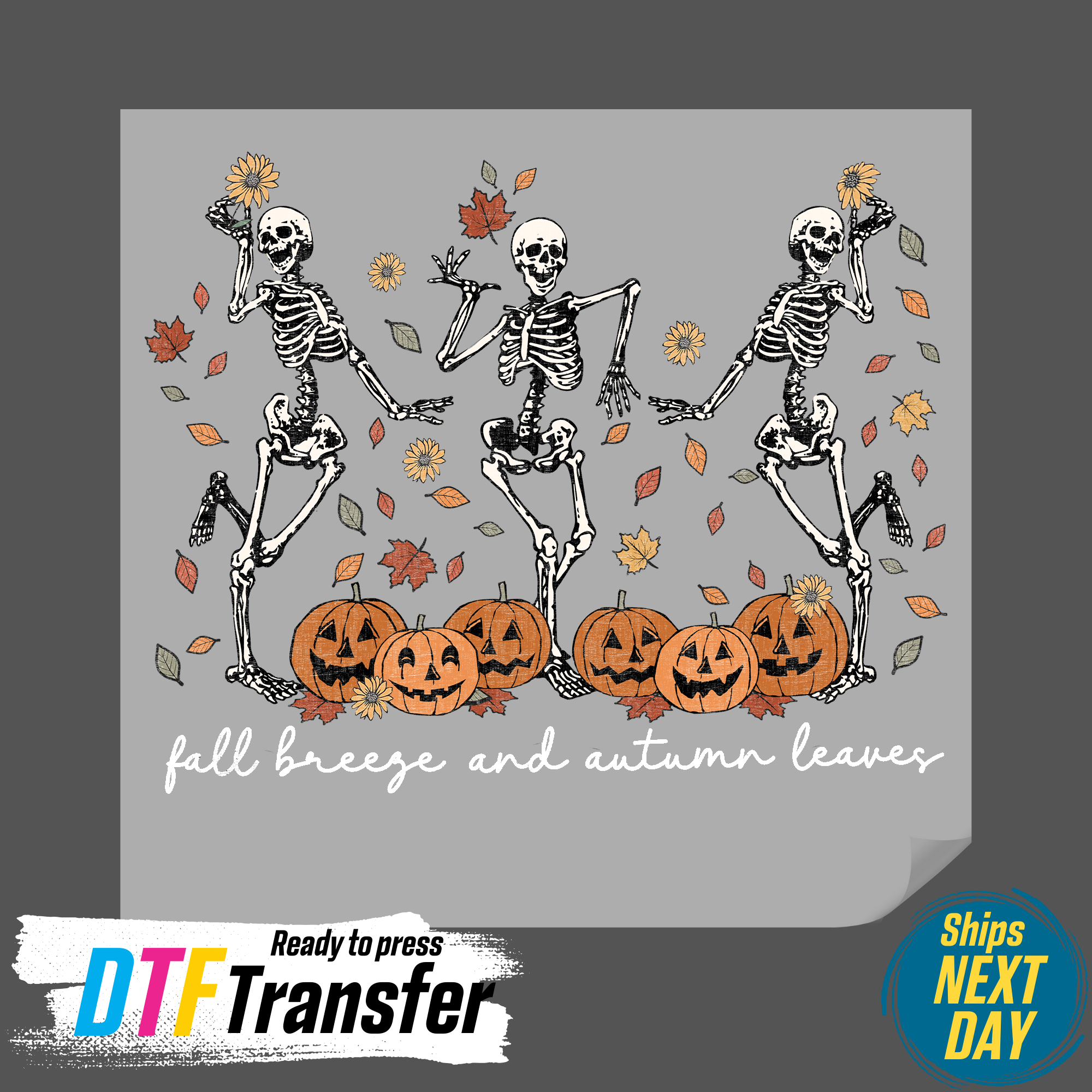 DTF Office - Wholesale Sublimation Transfer - Fall Breeze And Autumn Leaves DTF Transfer1