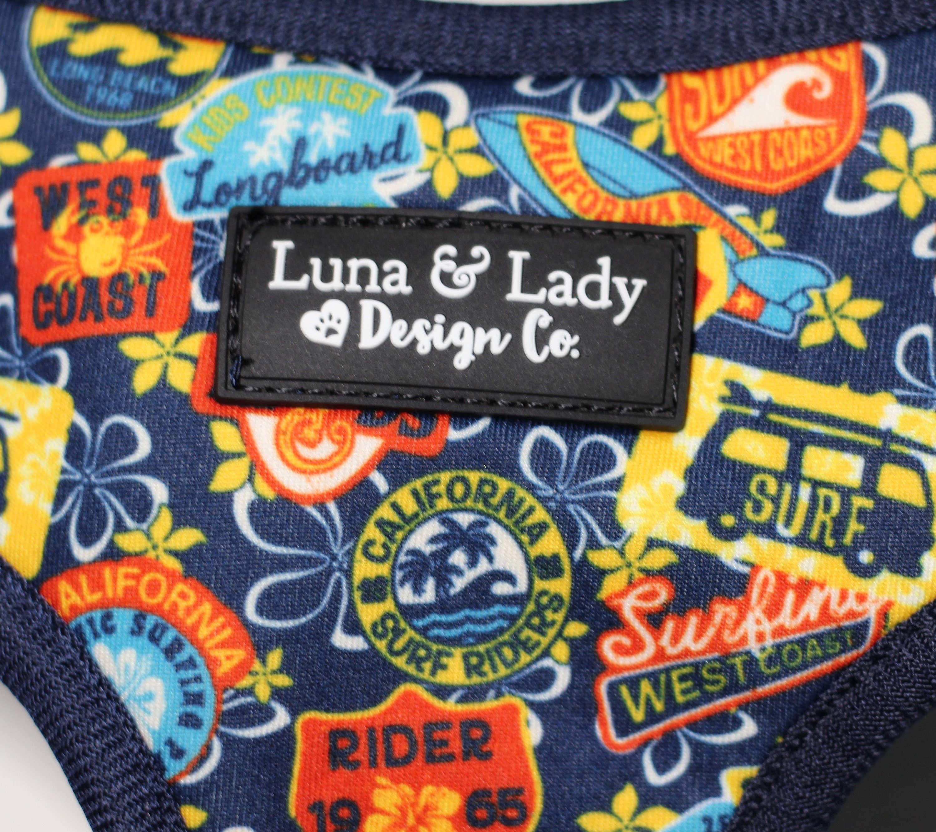 Luna & Lady Design Co. - Wholesale Pet Harness - Dog - Surfrider Adjustable Dog Harness Navy Blue2