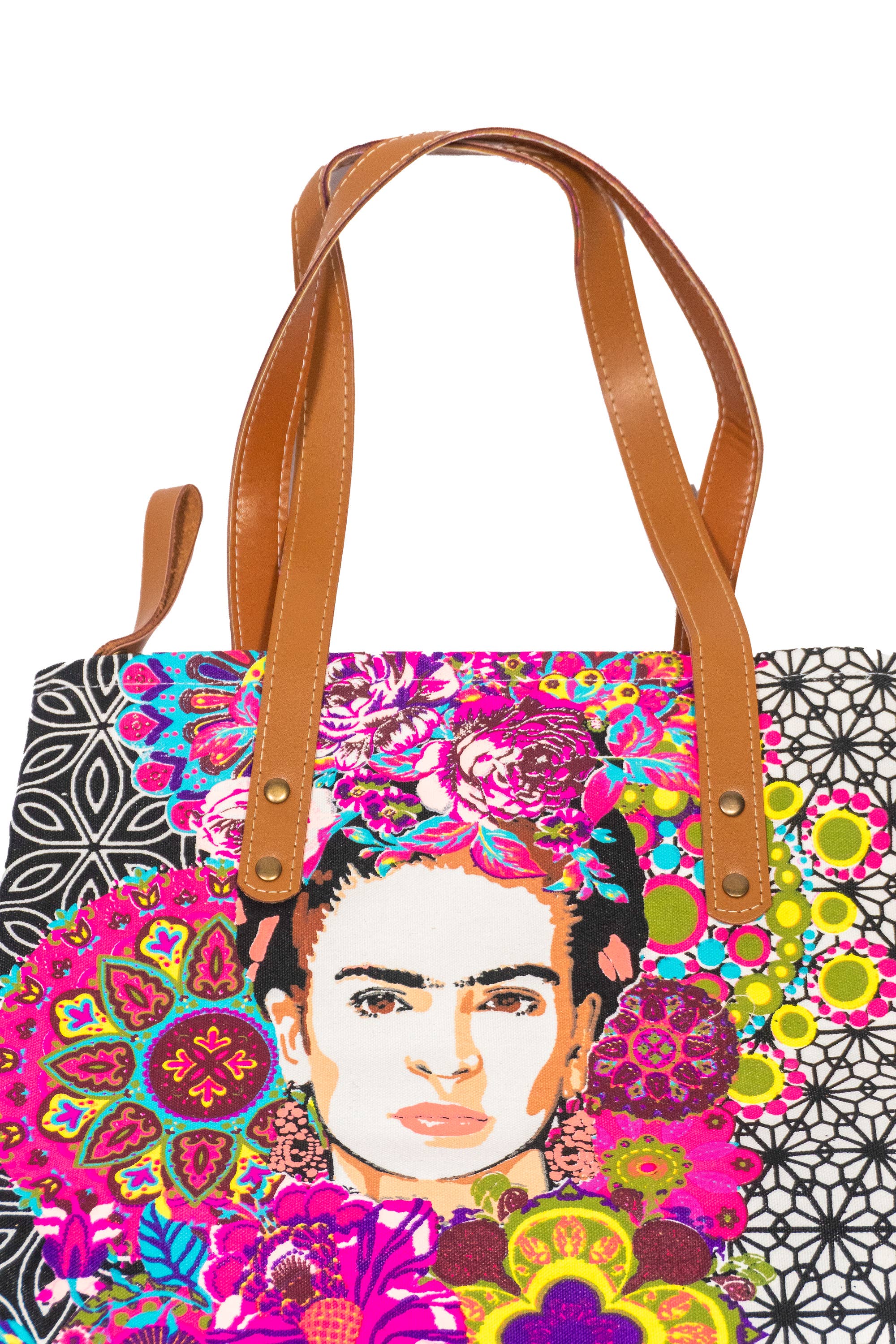 Lumily – Engroshandel Tote bag - Dame – Frida Kahlo Trykt Mulepose med Lynlås - Thailand9