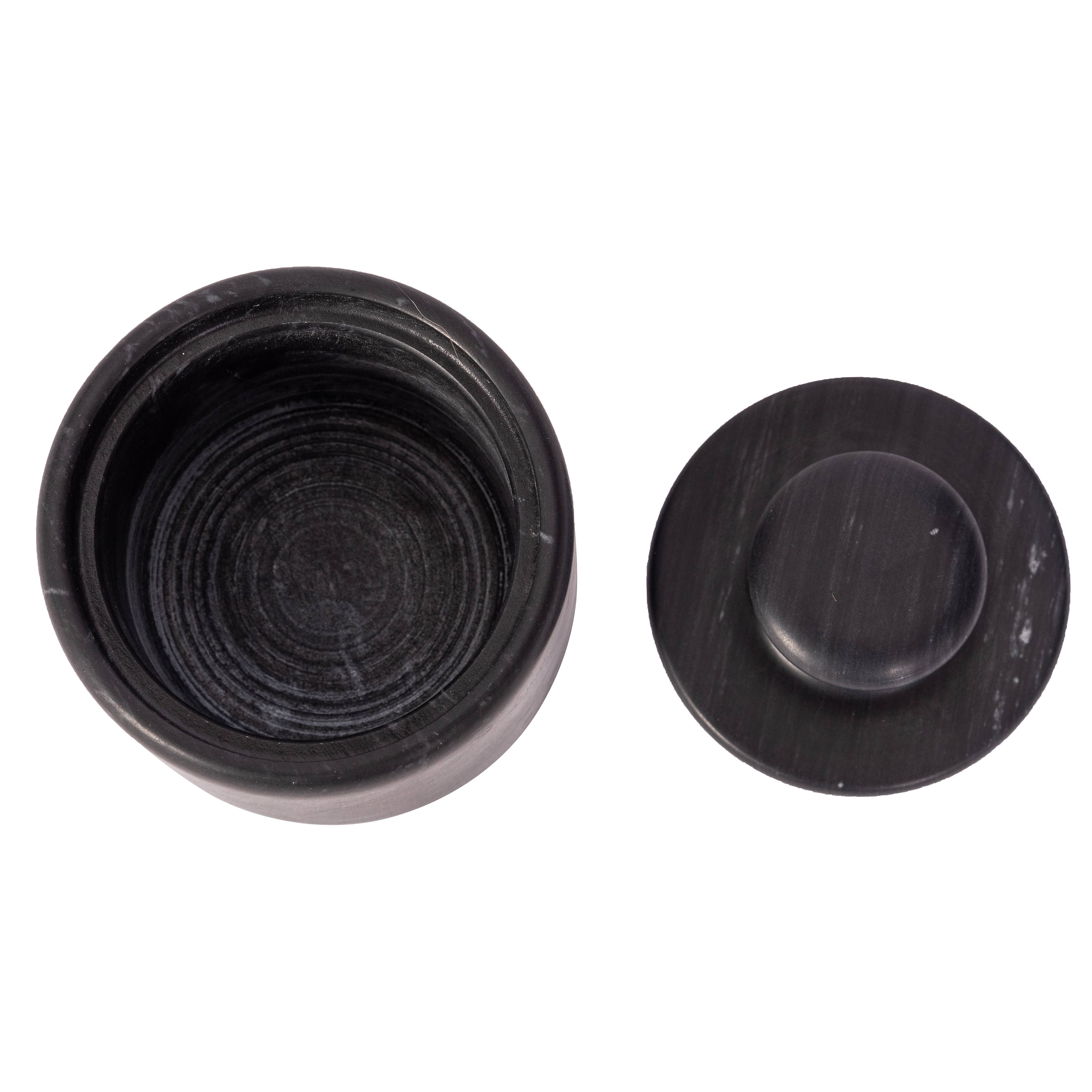 Artifacts Trading Company - Wholesale Salt Mill - Marble Salt Cellar with Lid – Kitchen Storage10