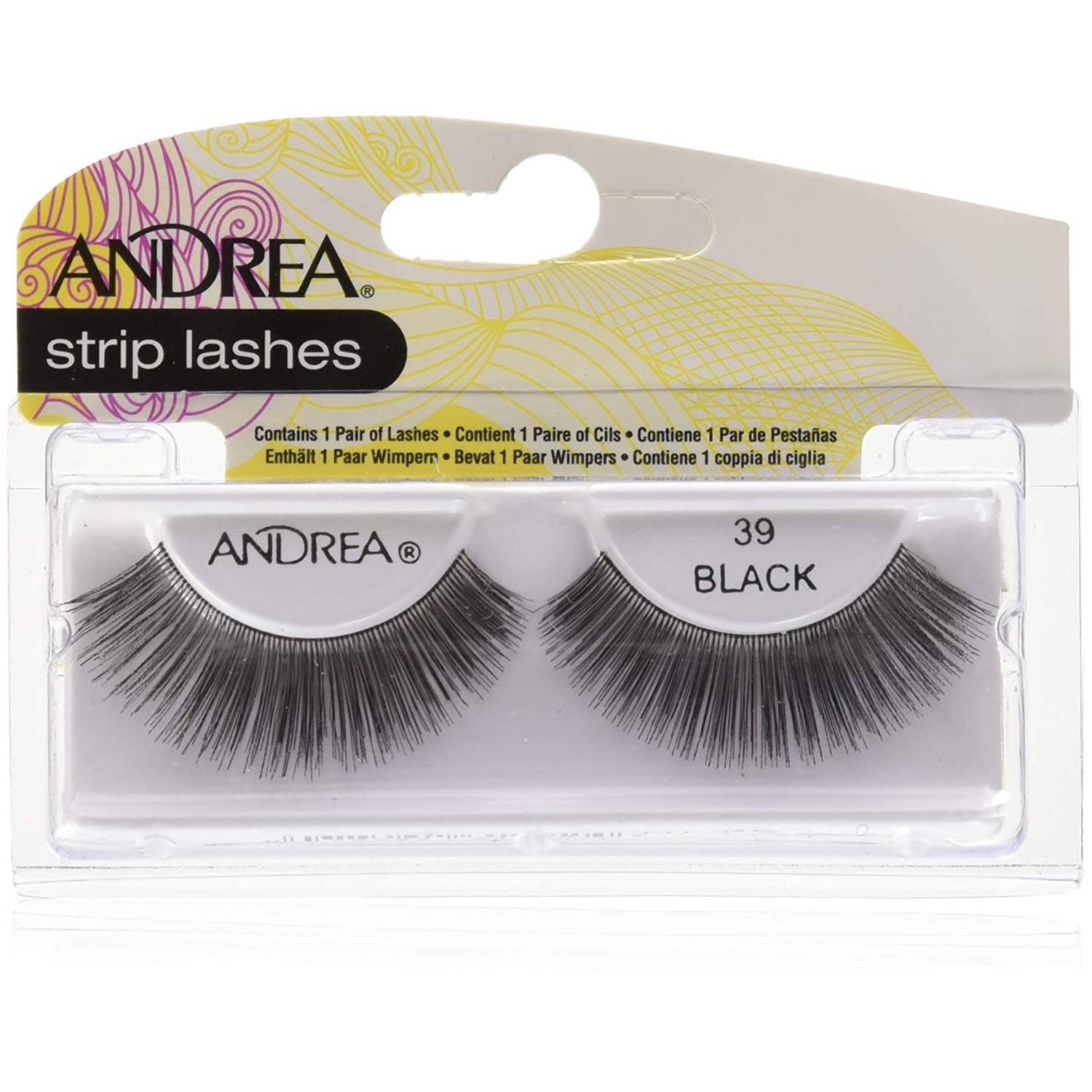 KT Supply - Wholesale False/Fake Eyelashes - Andrea Strip Lashes, 39 Black0