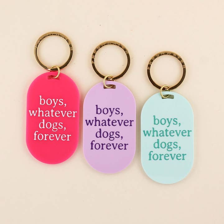 Freshwater Curated Goods - Wholesale Keychain - Unisex - Boys Whatever, Dogs Forever Pill Keychain