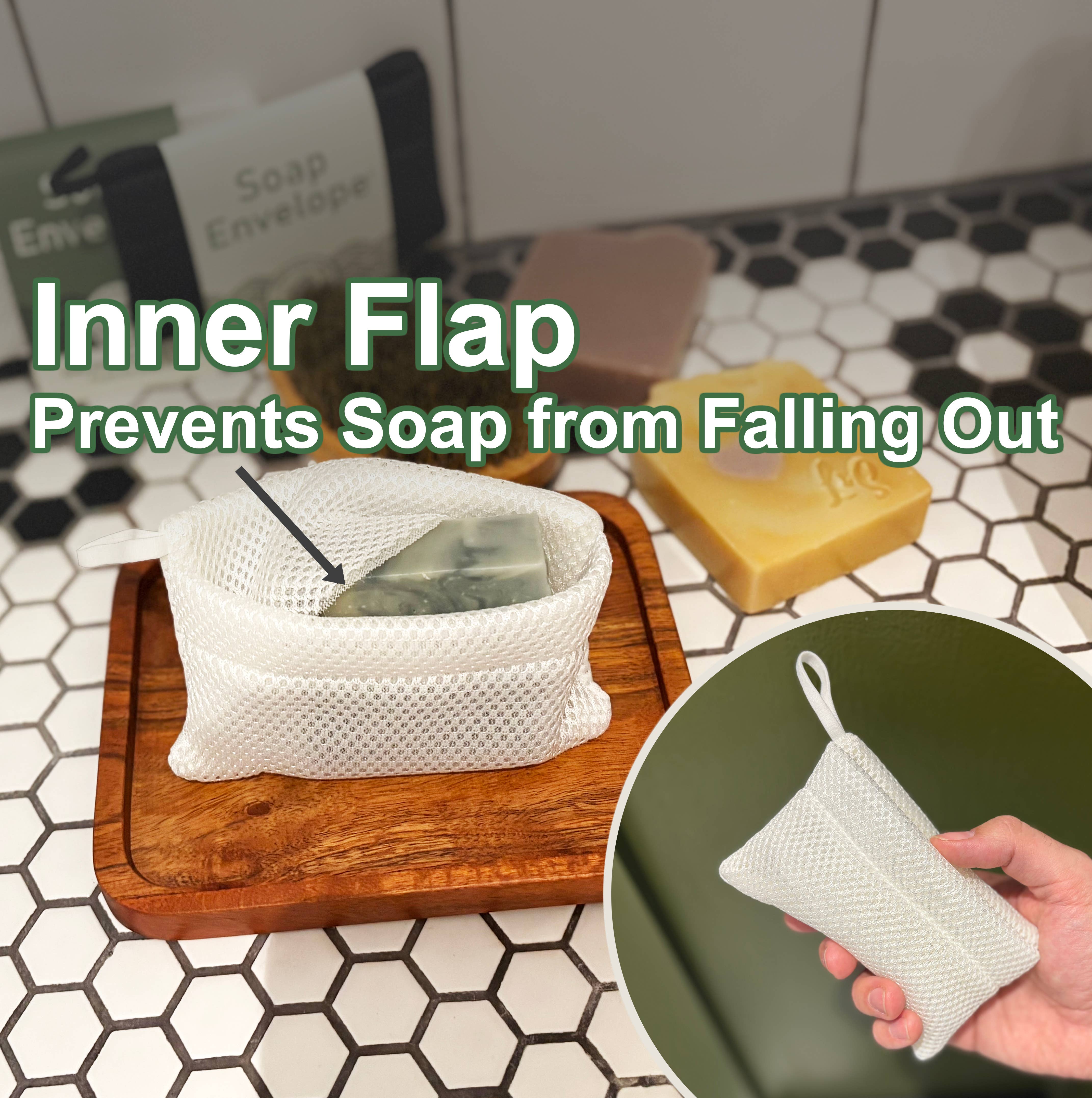 Soap Envelope - Wholesale Soap Pouch/Sack/Bag - Soap Envelope - pouch for bar soap, soap bag Deep Exfoliator5