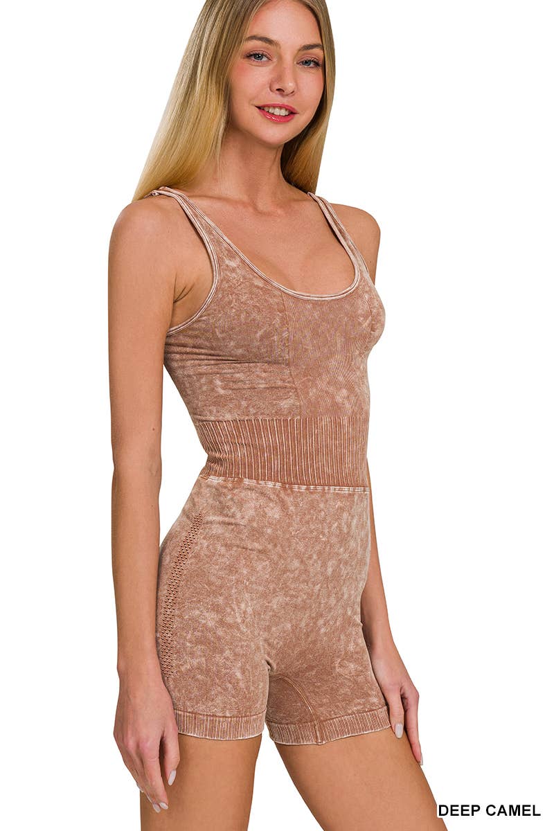 Vanilla Monkey - Wholesale Romper - Women's - Washed Sports Romper4